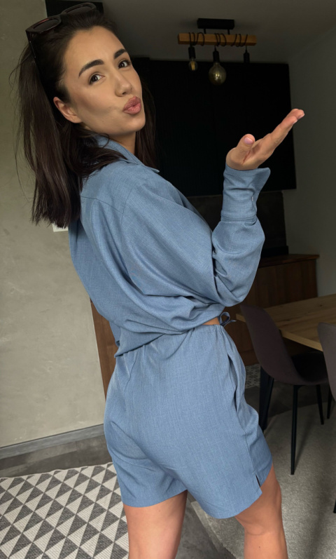 Jeans krótkie spodenki wiskozowe Jeans krótkie spodenki wiskozowe